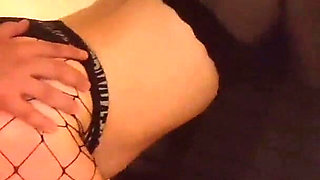 Hardcore Sex with Wife in Fishnet Stockings