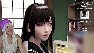 Epic 3D Hentai Reaction! Cute Asian Teen Masturbates Wild in Umemaro Animation