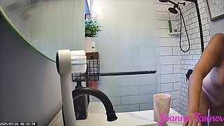 Found Hidden Cam Footage of My Mom Mrs. Joanne Tanner the Real Public Schoolteacher in the Shower on my Dad's Computer 3