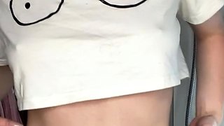 SMALL TIT BRUNETTE TATTOOED TEEN GIRLFRIEND CAUGHT IN SHOWER