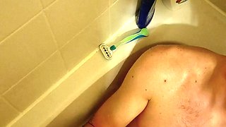 Real Amateur American Mormon Wife and MILF Pissing and Fisted in Shower on Homemade Video