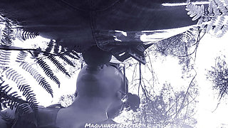 OUTDOOR BLOWJOB, BLUEE AND HIS BIG DEEP THROAT