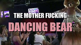 Big Black Cock Fucks Latina MILF in Dancing Bear Orgy Party