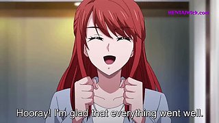 Anime Hentai: Chetanaki's Intense Pussy Eating at Work - Big Tits, Uncensored, ENG Sub