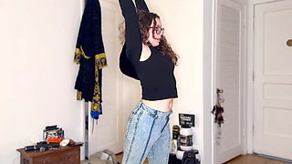 PAWG teen makes out with her boyfriend in the forest and at home