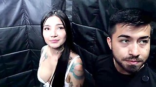 Busty Colombian babe La Rola is sucking, riding, and drooling all over my cock