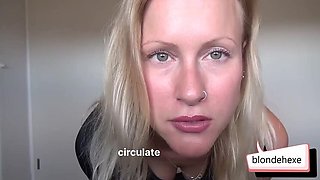 German Femdom JOI XXL - Blonde MILF Handjob & Dirty Talk