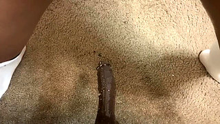 Anal Masturbation Bouncing My Booty on Mounted Didlo