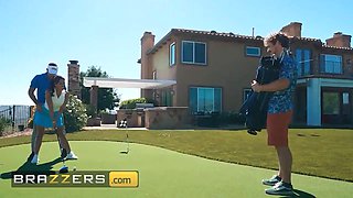 Brazzers - Luna Star creeps around with the golf coach & gets banged in the ass under her husband's nose