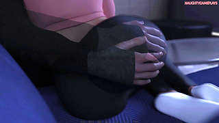 Tongue Kissing With Lonely and Horny Wife, Sensual Big Boobs caressing and gentle kisses on the neck - Heart Problems 16