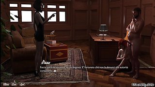 Hot Bitch Sucking Dick In Front Of Her Stepmom And Gets Her Mouth Creampied - Anime Hentai