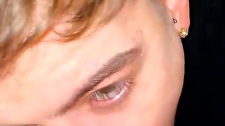 Handsome guy sucking and eating on her wet pussy till she cums