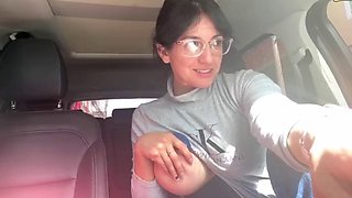 Car tits and pussy flash 3