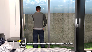 Grandma’s House 3 - Misses William Reveals She’s Nude Under the Bedsheet