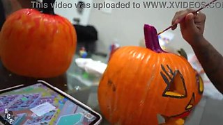 Big Tits Brattty Bae and Siren Nudist Get Fucked by Clown in Halloween Threesome