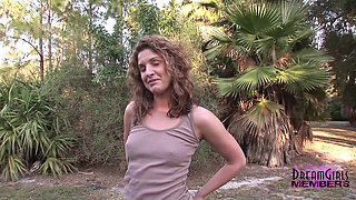 Short Skirt Pussy Shots and Outdoor Tit Flashing