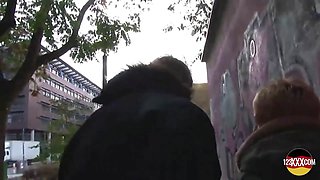 Outdoor Fuck Session with a Shorthaired Blonde