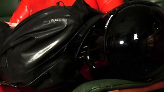 Femdom fetish mistresses fuck bdsm loser with strapon