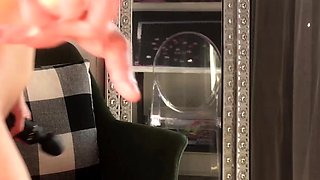 Close up teen foot worship