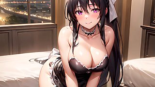Akeno challenges you to an edging game - High School DxD jerk off instruction