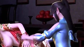 Medusa Queen and Feng Qing Yi Seduce - 3D Animation