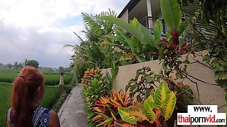 Amateur Sex Thai teenager shagging a BWC outdoor