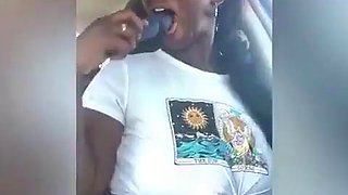 Playing With My Pussy In The Car: Big Tits, Big Ass  Amateur Porn