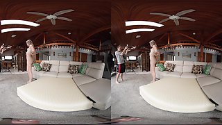 Sultry Blowjob Bliss With Cute Blonde Thea Summers - Bts Vr Voyeur View