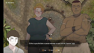 Hot Interracial Cuckolding Hentai Game- Blowjob and Sex