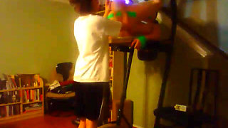 Duck tapped balls stretched & dick sucked  TOMWOODS2020