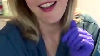 Latex Glove JOI in the Dental Chair Naughty Nurse POV