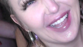Slim and Busty Friends From the UK Are Ready to Suck Some Dicks