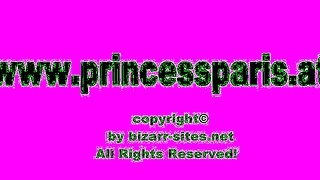 Princess Paris order slave to clean her dirty feet