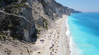 Cum Slut Exposed On The Beach