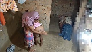 Indian Aunty Pumi Hardcore Kissing and Riding with Big Natural Tits