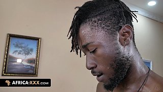 African Beauty First Time with Two