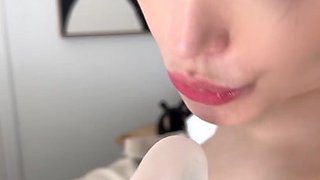 Hot glamour babe POV video