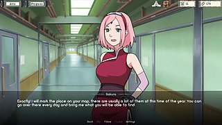 Naruto-themed fun with Sakura and Ino featuring futa action