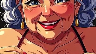Cartoon Granny Animation Tits