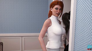 School, big boobs, playthrough