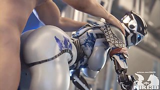 Ada the robot gets it from behind in a wild backshot session
