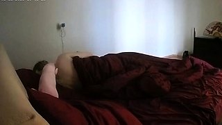Sexy amateur blonde Russian web cam girl sucking on her toy