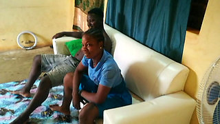 Student at her teacher's house gets a black cock