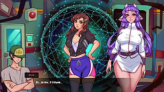 Amazing hentai nymphs in a 3D porn game by Naughtygameplays