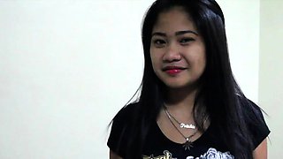 Horny thai honey widens her thighs to get pussy fingered