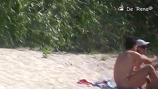 Nudist beach attracts lots of horny voyeurs with cams
