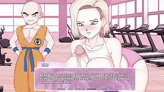 Interdimensional Desire - Fucking the Tits of Android 18 in front of her Husband