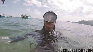 Caribbean Sea Receives Goddess Breathplay Mask Diving Glass