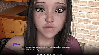 WVM #02 - Jamie Tries To Suck Her First Massive White Cock. She's A Good Girl And Swallows