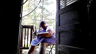 Showering in the water hose. pt 1